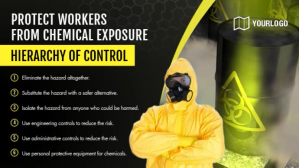 Workers Precautions Compliance Digital Signag template