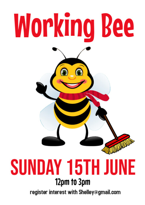 Working Bee Flyer Poster (1) A4 template