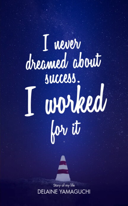 Working Hard Memoir Biography Header Template | PosterMyWall