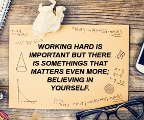 Hard Work Quote Template PosterMyWall