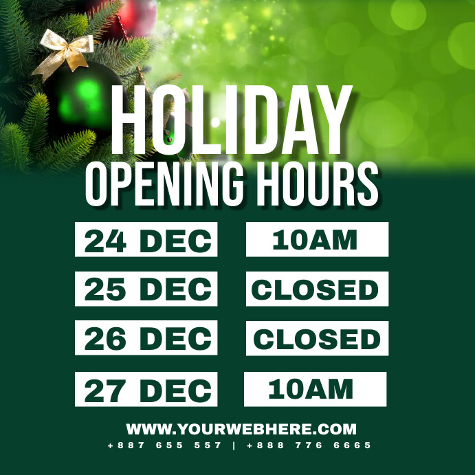 Program Hours Design Working hours Template | PosterMyWall