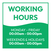working hours flyer Template | PosterMyWall