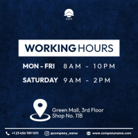 HR working hours flyer Template | PosterMyWall