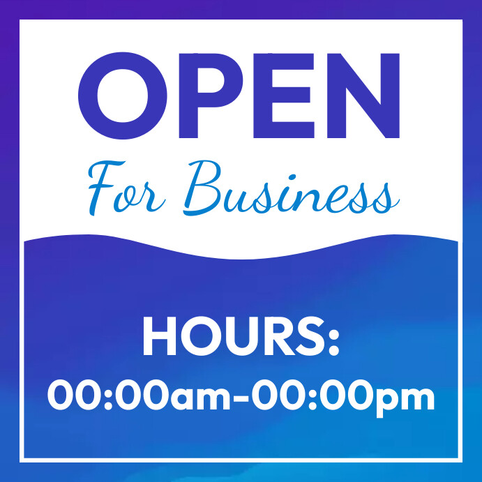 Program Hours Design Working hours template | PosterMyWall