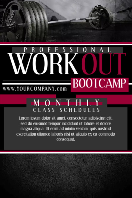 WORKOUT Template PosterMyWall