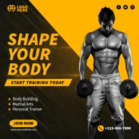 Workout Training Ads Message Instagram template