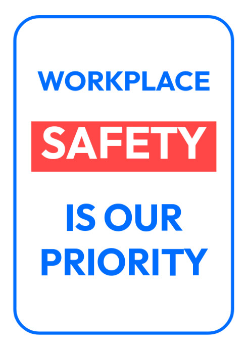 Workplace safety sign Template | PosterMyWall