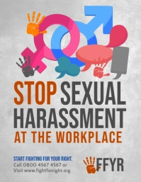 Workplace Sexual Harassment Flyer Volante (Carta US) template