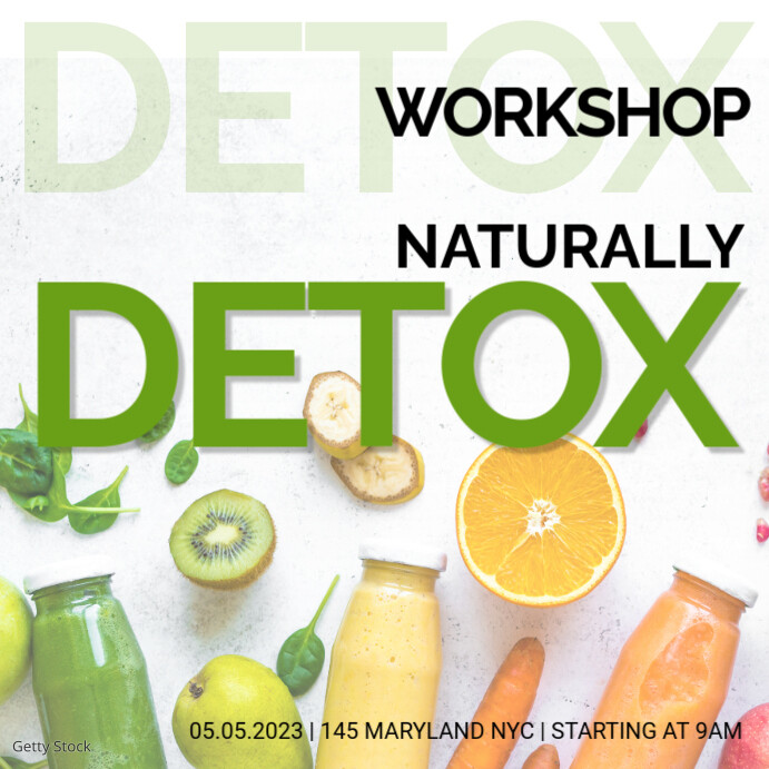 Detoxification Unit Layout Copy of WORKSHOP DETOX | PosterMyWall