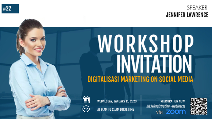 Marketing Workshop Invitation Template | PosterMyWall