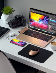 灰色 Creative Workspace Flyer Template