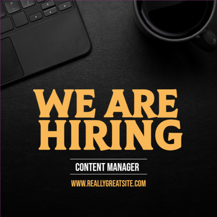 WorkWithUs JobAlert Template | PosterMyWall