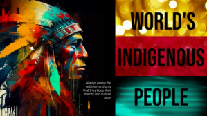 World's Indigenous people day Digitalt display (16:9) template