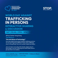 World Against Trafficking in Persons Template Instagram-Beitrag