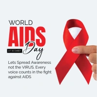 World Aids Day Campaign Post Instagram template