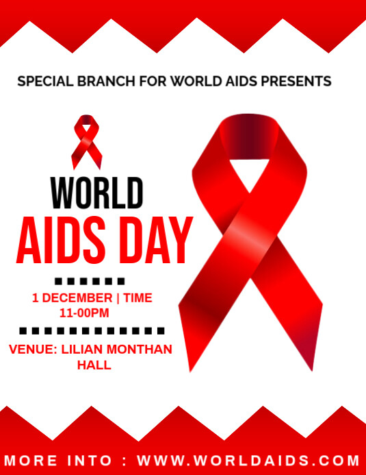 WORLD AIDS DAY Flyer (US Letter) template
