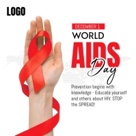 World Aids Day Instagram Post template