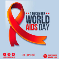 World Aids Day Instagram Post template