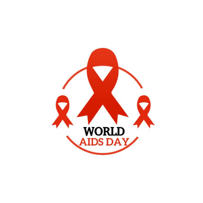 World Aids Day/health For All/stop Aids/hiv/aids/symbol/icon/red Ribbon ...