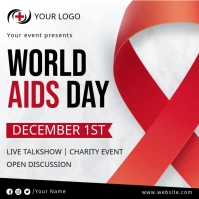 World AIDS Day Info session ad Post Instagram template
