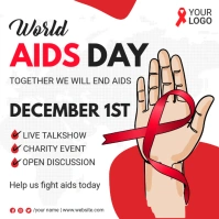World AIDS day info session social media post template