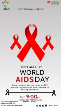 World AIDS Day Instagram Story Flyer template