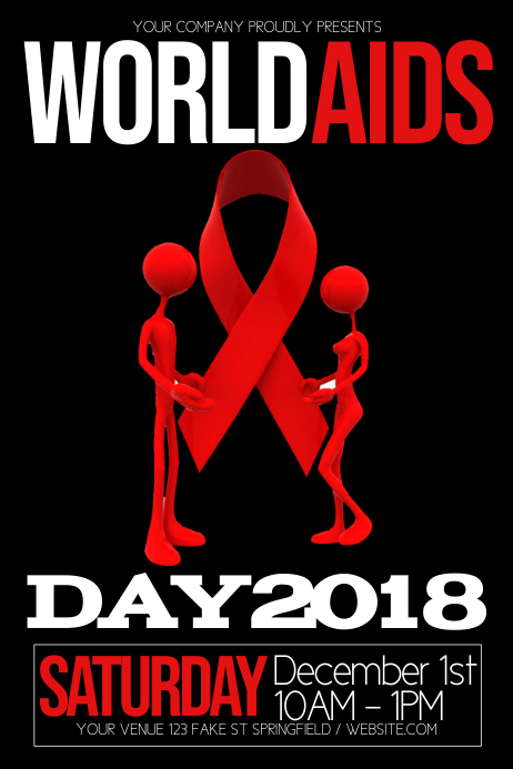World Aids Day Poster Template Postermywall