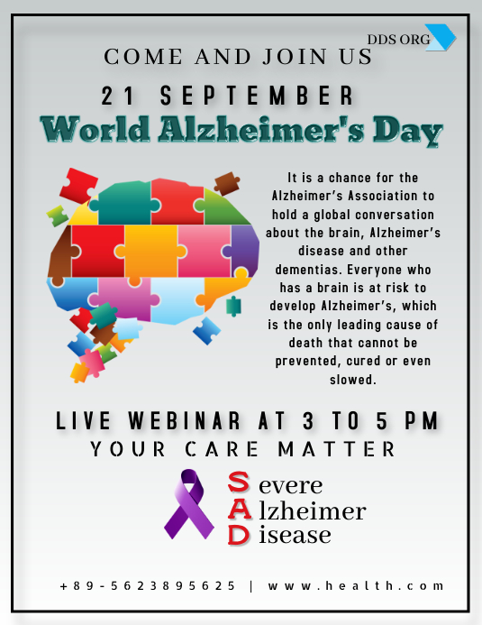 World Alzheimer's Day Template PosterMyWall World Alzheimer's Day Template PosterMyWall