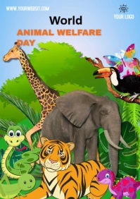 World Animal Welfare Day A4 template