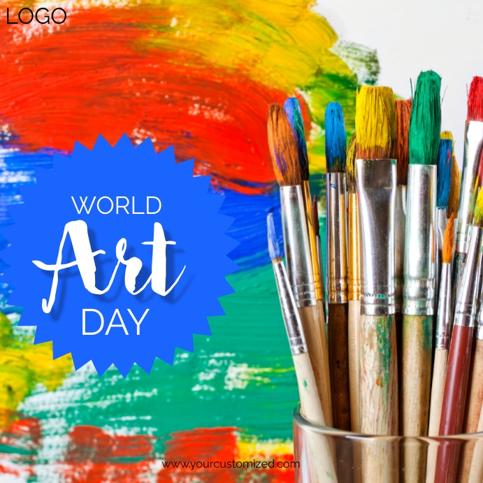 world art day,art day celebration Template PosterMyWall World Art Day 2025