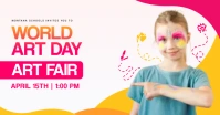 World Art Day Fair Banner Facebook Shared Image template