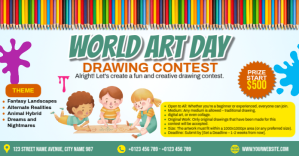Biały Art Contest Facebook Shared Image Template