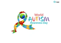 World Autism Awareness Day Postcard template