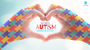 Blanco World Autism Awareness Day Publicación de Twitter Template