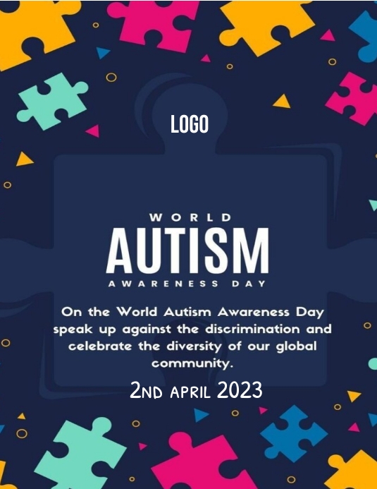 Autism Poster Sample world autism awareness day poster Template | PosterMyWall