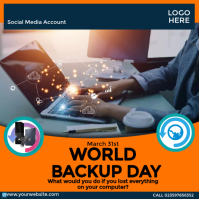 World Backup Day Message Instagram template