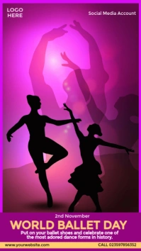 World Ballet Day Design Indaba yaku-Instagram template