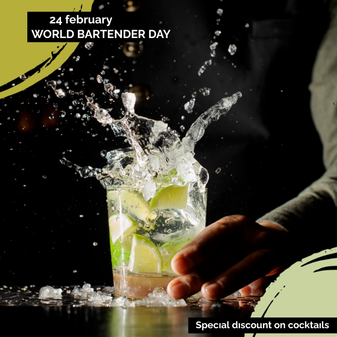 Copy of WORLD BARTENDER DAY PosterMyWall