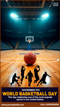 World Basketball Day Instagram na Kuwento template