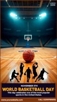 World Basketball Day Instagram Story template