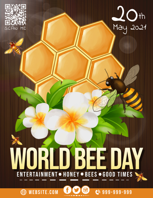 World Bee Day Poster Template Postermywall World Bee Day Poster Template Postermywall