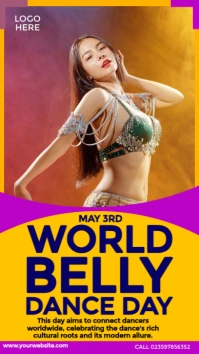 World Belly Dance Day Design Instagram-verhaal template
