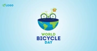 world bicycle day ภาพที่แชร์บน Facebook template