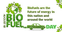 World Biofuel Day Portada de evento de Facebook template