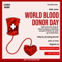 world blood donor day awareness template