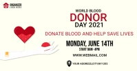 world blood donor day banner Facebook Shared Image template