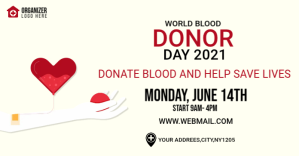 Blanco World Blood Donor Day Facebook Gedeelde Prent Template