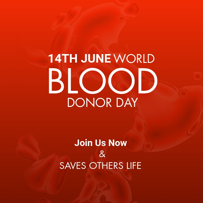 World Blood Donor Day Template Postermywall