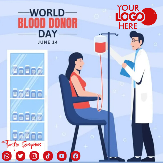 World Blood Donor Day Template | PosterMyWall
