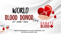 WORLD BLOOD DONOR DAY Ekran reklamowy (16:9) template